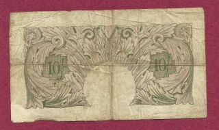 GREAT BRITAIN 10 Shillings 1948 - 49 Banknote 424898 BANK OF ENGLAND/ P368a 2