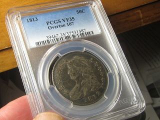 1813 Capped Bust Half Dol Pcgs Vf - 35 O - 107 200,  Yrs Old & Still Looking