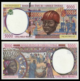 Central African States Republic,  5000 5,  000 Francs,  1994,  P - 304fe,  Aunc