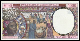 Central African States Republic,  5000 5,  000 Francs,  1994,  P - 304Fe,  aUNC 3