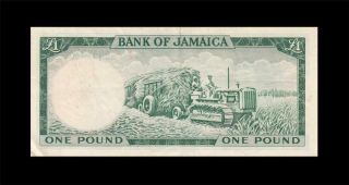 1960 BRITISH COLONY JAMAICA 1 POUND QEII RARE ( (EF)) 2