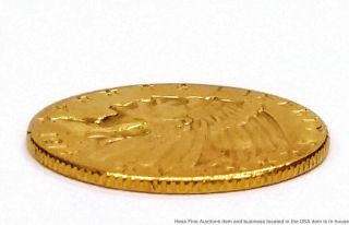 1914 D Indian Head Quarter Eagle $2.  5 American Gold Coin 5