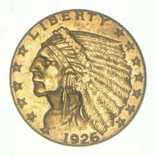 $2.  50 United States 90 Us Gold Coin - 1926 Indian - 033