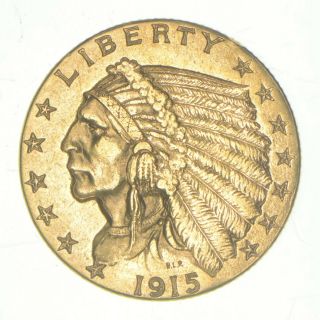 $2.  50 United States 90 Us Gold Coin - 1915 Indian - 032
