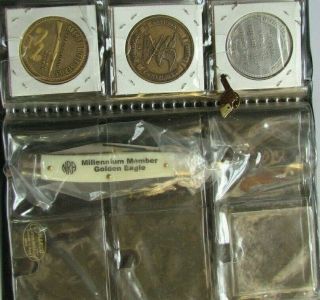 NRA COIN NATIONAL RIFLE ASSOCIATION COIN 11 COINS PLUS KNIFE AND PISTOL 4