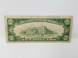 1929 National Bank of Albuquerque National Currency Brown Seal $10 Ten Dollars 4