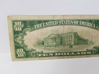 1929 National Bank of Albuquerque National Currency Brown Seal $10 Ten Dollars 6