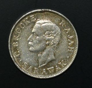 1900h Sarawak 10 Cents Scarce