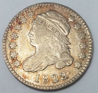 1823/2 Capped Bust Dime Vf/xf