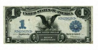 Series 1899 Black Eagle $1 Dollar Silver Certificate - - - - -