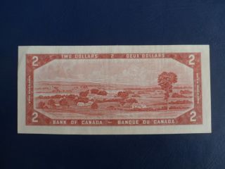 1954 Canada 2 Dollar Bank Note - Lawson/Bouey - TG6018293 - EF Cond.  18 - 156 4