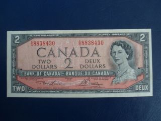 1954 Canada 2 Dollar Bank Note - Lawson/bouey - Sg8838430 - Ef Cond.  18 - 153