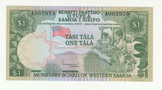Western Samoa 1 Tala 1980 Unc P19 @