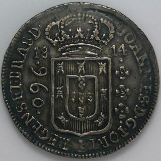 Brazil 960 Reis,  1814 B.  Km 307.  1 Xf,