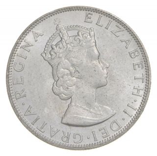 Silver - World Coin - 1964 Bermuda 1 Crown - World Silver Coin - 22.  7g 247