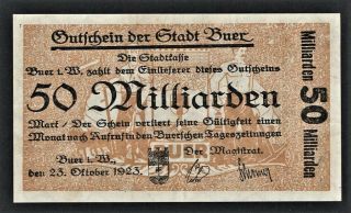 Vad - Buer I.  Westfalen - 50 Milliarden Mark Inflation Note - 1 A/u