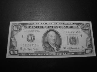 (1) $100.  00 Series 1977 Federal Reserve Note Bu Uncirculated.