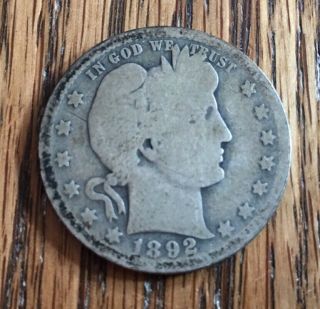 1892 O Barber Quarter - 90 Silver