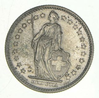 Silver - World Coin - 1965 Switzerland 2 Francs - 10.  1g - World Silver Coin 935