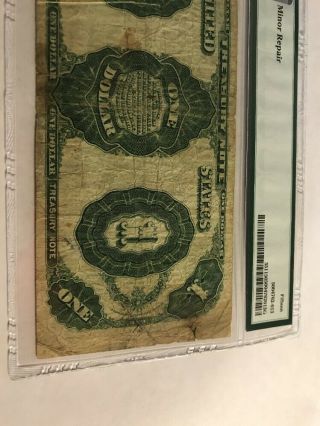1891 $1 Treasury Note FR 351 PMG 15 Choice Fine MINOR REPAIR 6