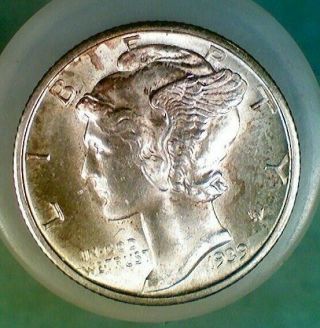 Ms 1939 - D Silver Mercury Dime (030)