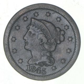 Sharp - 1845 - Braided Hair Large Cent - 133