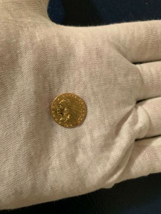 1914 - D $2 1/2 Indian Head Gold Coin Quarter Eagle 4