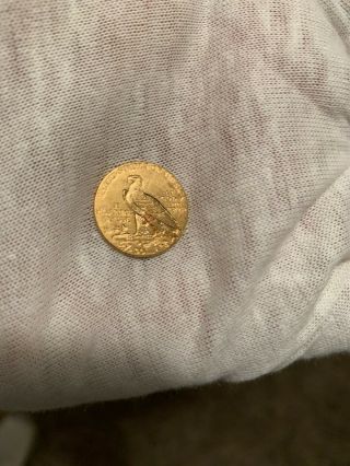 1914 - D $2 1/2 Indian Head Gold Coin Quarter Eagle 6