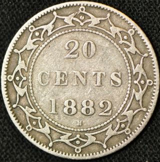 Canada - Newfoundland - 1882 20 Cent Piece - Collector Grade -