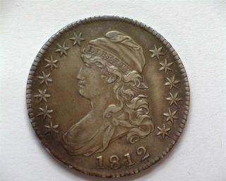 1812 Capped Bust Silver 50 Cents Choice About Uncirculated