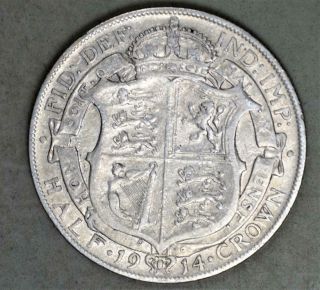 Great Britain 1914 Half Crown Silver Coin