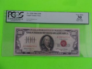 Fr.  1550,  1966 $100 Legal Tender Note Pcgs Vf Very Fine 30