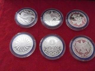 Olympics 1972 Munich 6 Coin Set Proof