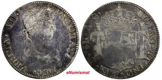 Mexico Zacatecas Ferdinand Vii Silver 1817 Zs Ag 8 Reales Km 111.  5