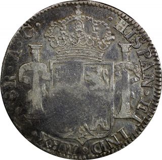 Mexico ZACATECAS Ferdinand VII Silver 1817 ZS AG 8 Reales KM 111.  5 3
