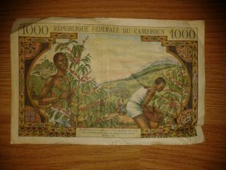 Cameroun 1000 Francs 1962 - F, 2