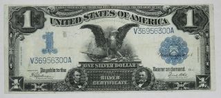 1899 $1 Silver Certificate Note Currency " Black Eagle " Fr.  236 Choice Vf (300a)
