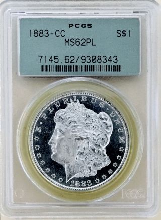 1883 Cc Morgan Dollar Pcgs Ms62 Pl Gorgeous Under Graded Looks 63 Pl Nr 08305