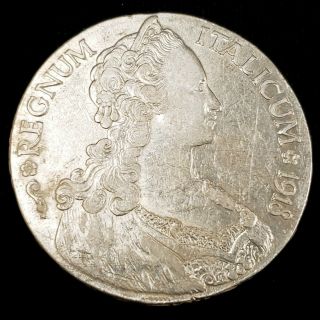 1918 Italian Eritrea 1 Tallero 5 Lire.  835 Silver Vittorio Emanuelle Coin 5ie809