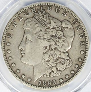 1893 Morgan Silver Dollar $1 PCGS VF35 3
