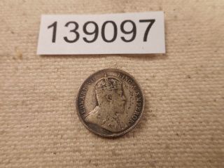 1903 Hong Kong Five Cents - Silver Collector Album Coin - 139097