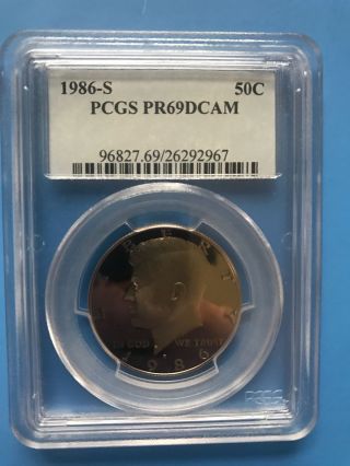 1986 - S Pcgs Pr69dcam Kennedy Half - Dollar