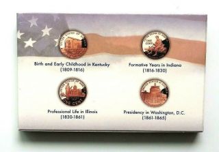 2009 - S Lincoln Proof Set,  LP 1 to LP 5 P& D from Penny Rolls 7