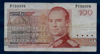 Luxembourg Banknote 100 Francs Nd F,