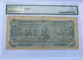 1864 $50 Confederate States of America Note - PMG 63 Ch.  UNC,  T - 66 (191914G) 2
