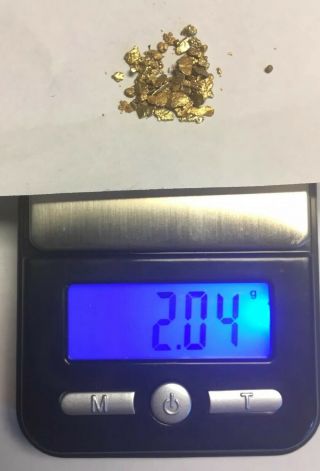 Alaskan Gold Nuggets 2.  04 Grams 20 - 22k