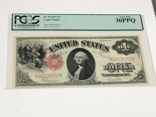 1917 $1 United States Legal Tender Note Fr.  39 Pcgs Very Fine 30ppq