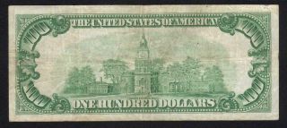 1934 $100 YORK Federal Reserve Note Fr 2052 - B B01232904A 3