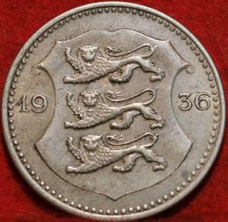 1936 Estonia 50 Senti Clad Foreign Coin