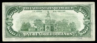 $100 Note Series 1981 Reverse Offset Transfer Printing Error Benjamin Franklin